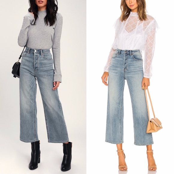 Free People Denim - FREE PEOPLE WALES WIDE LEG JEANS
